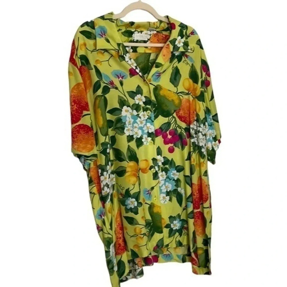 Plus Size Elisabeth by Liz Claiborne Short Sleeve Button Down Top Size 22 - Picture 2 of 9